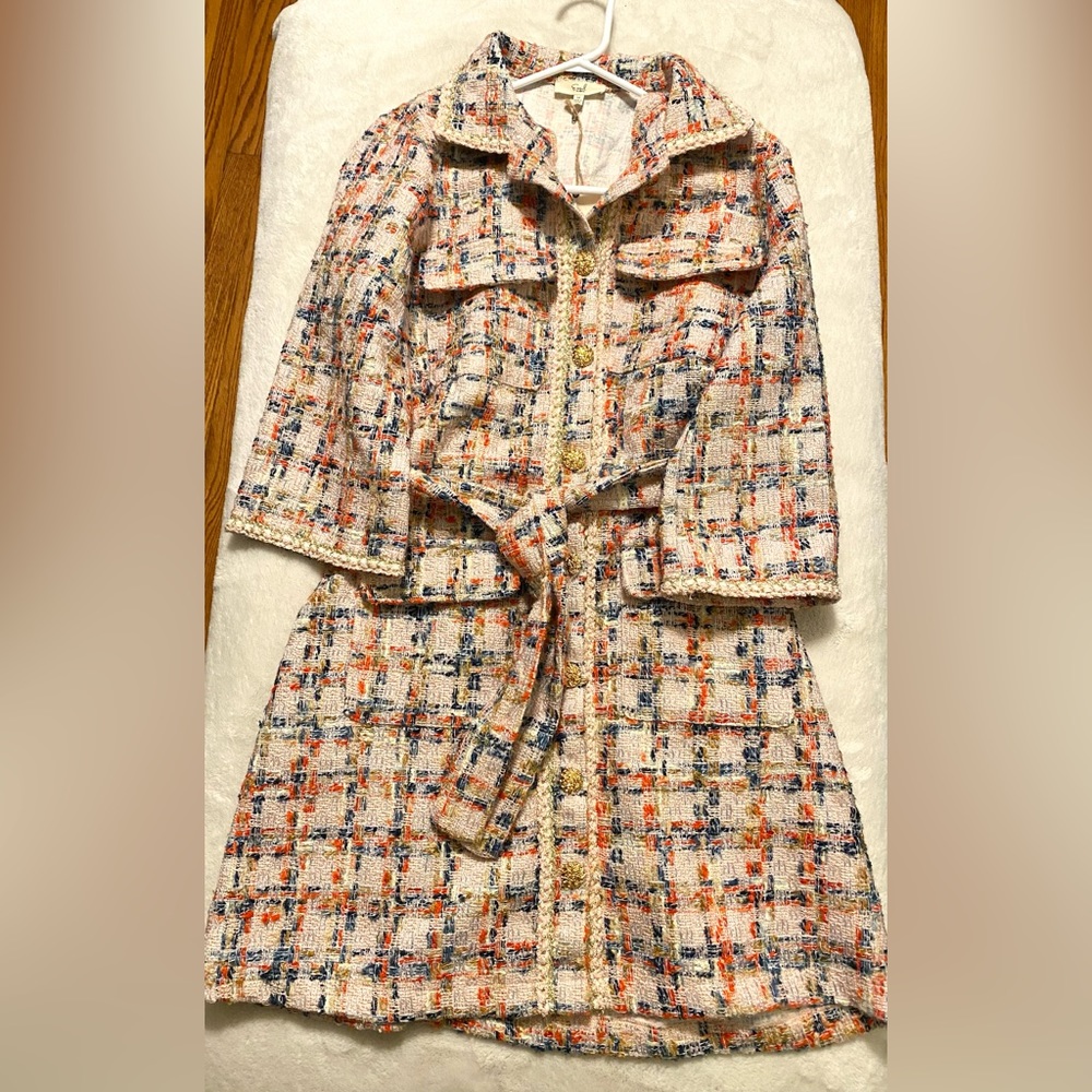 Easel Tweed Dress